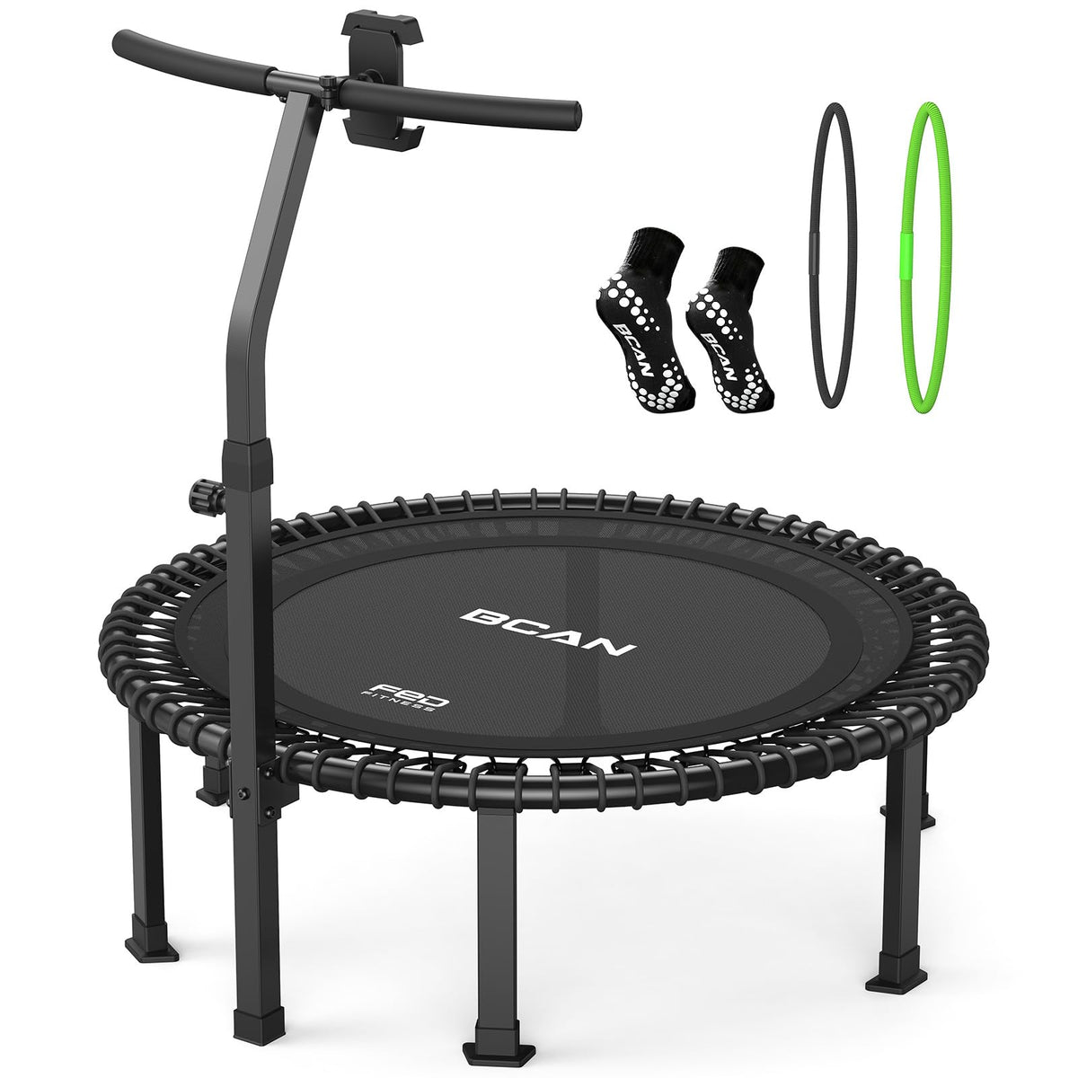BCAN BT4 Soft Land Pro Rebounder Trampoline with Handle