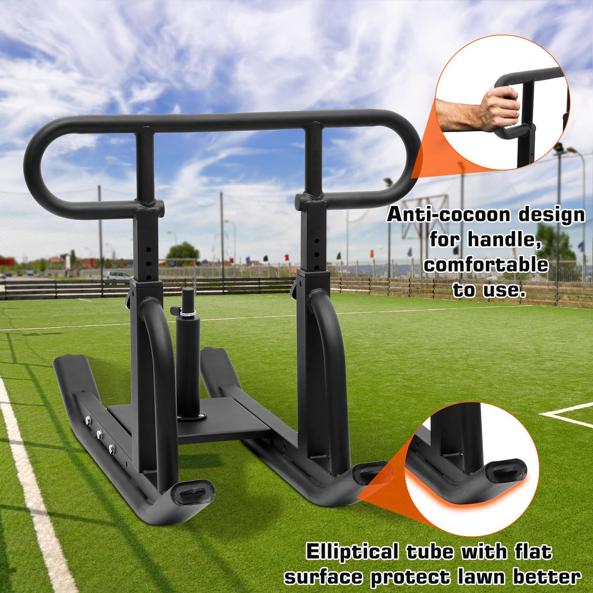 Heavy-Duty Adjustable Weight Sled for Strength Training