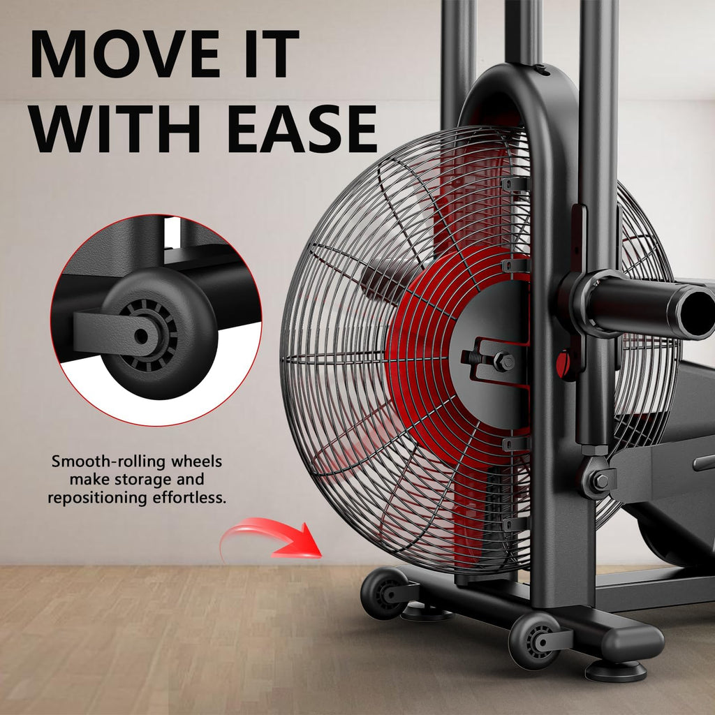 Wenoker Air Exercise Bike with Smart App & Dual-Action Handlebars