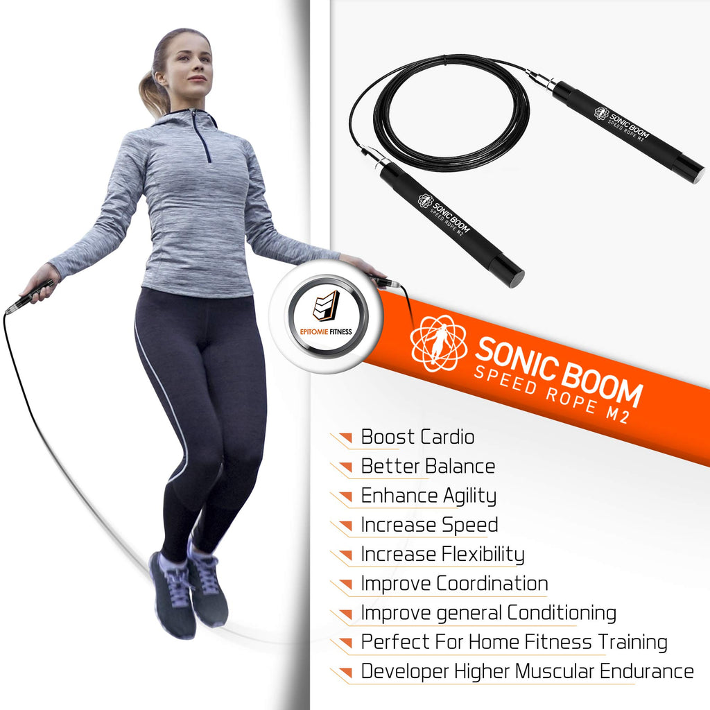Epitomie Fitness Sonic Boom M2 High-Speed Weighted Jump Rope
