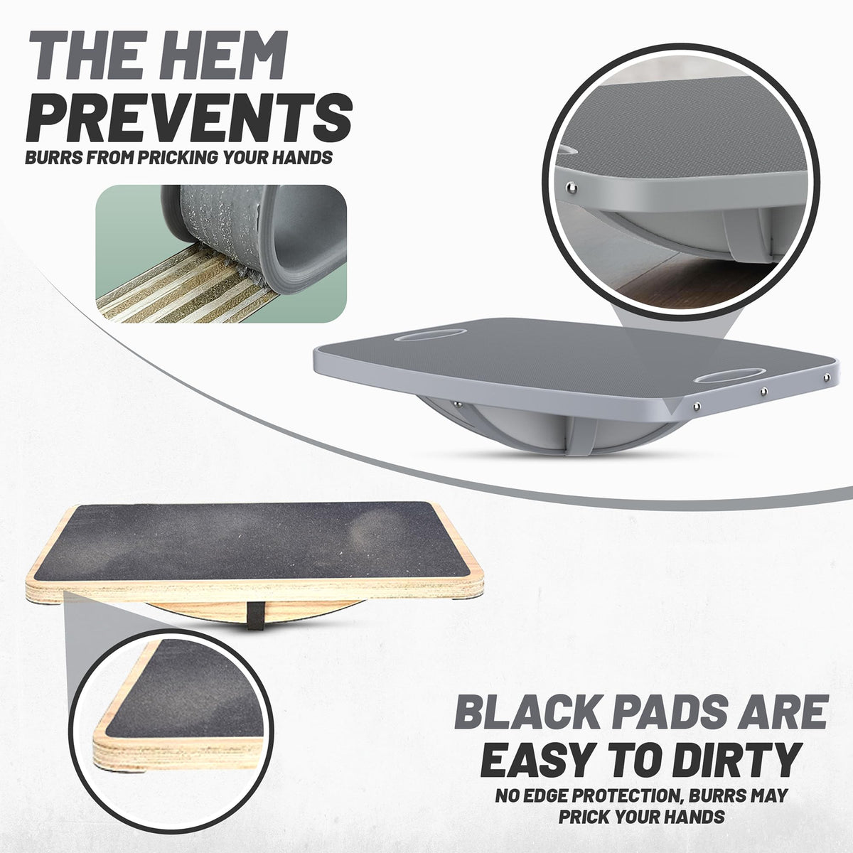 Advanced Wooden Balance Board for Fitness & Physical Therapy