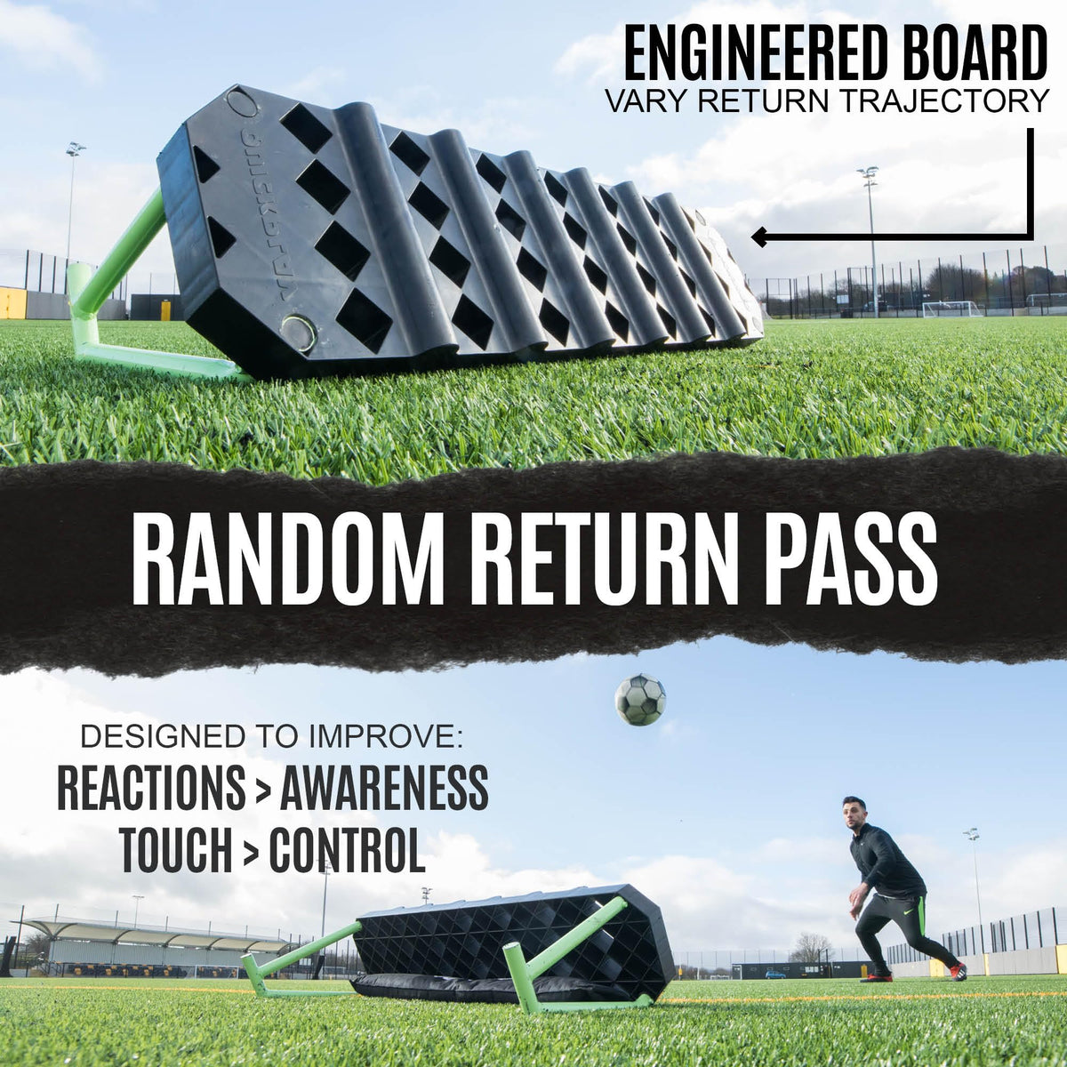 QUICKPLAY 4-in-1 Soccer Rebounder & Passing Trainer
