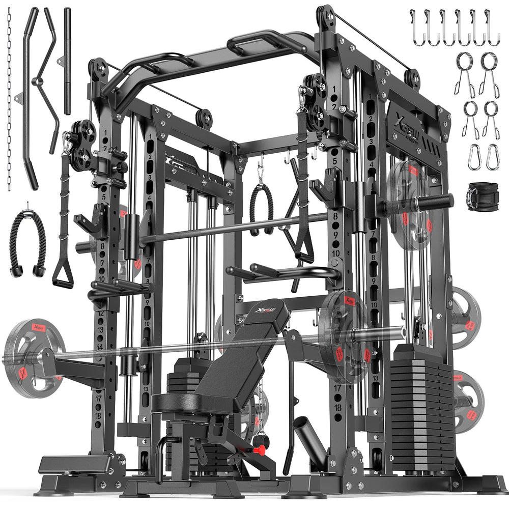 XGSW Smith Machine with Weight Stack & Cable Crossover System