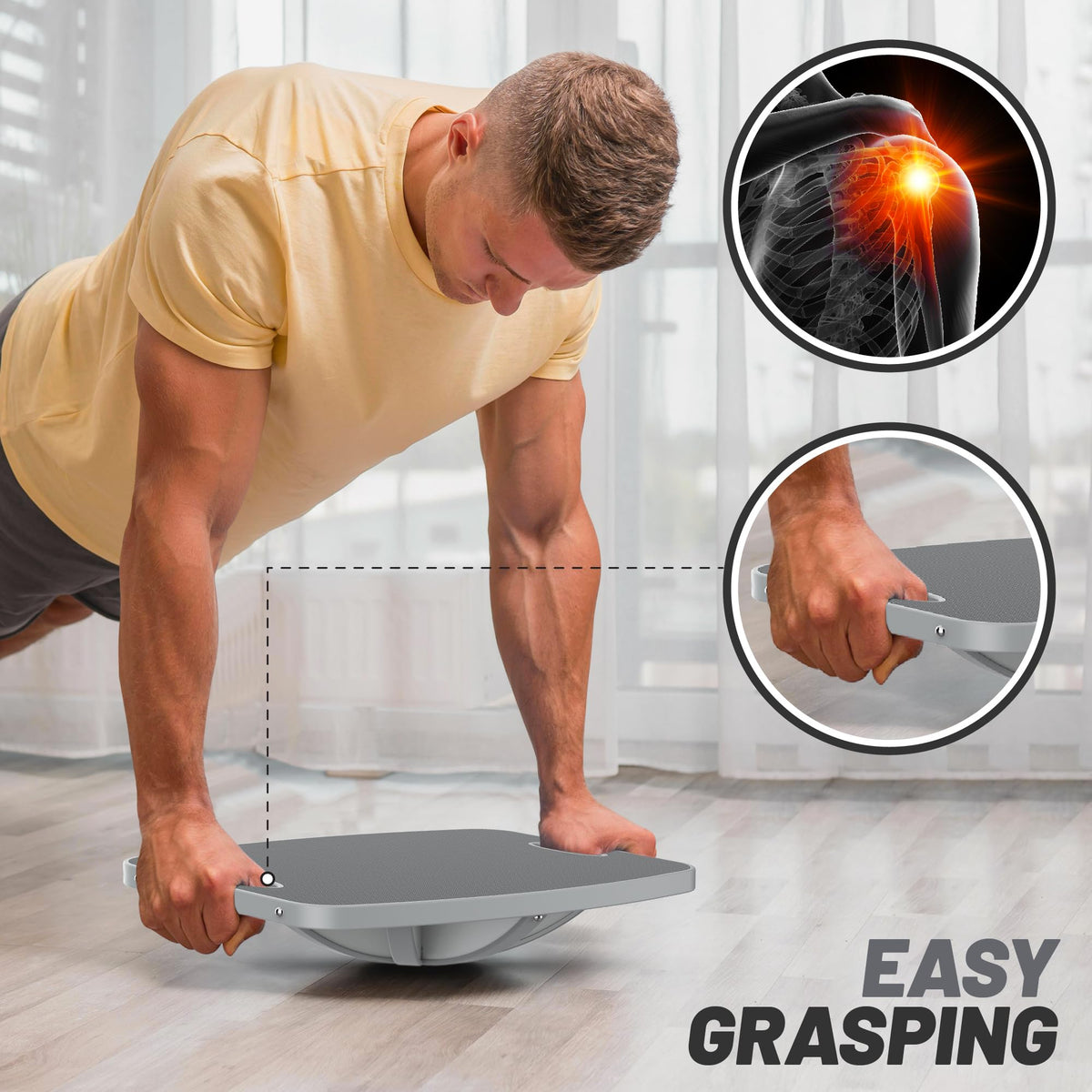 Advanced Wooden Balance Board for Fitness & Physical Therapy