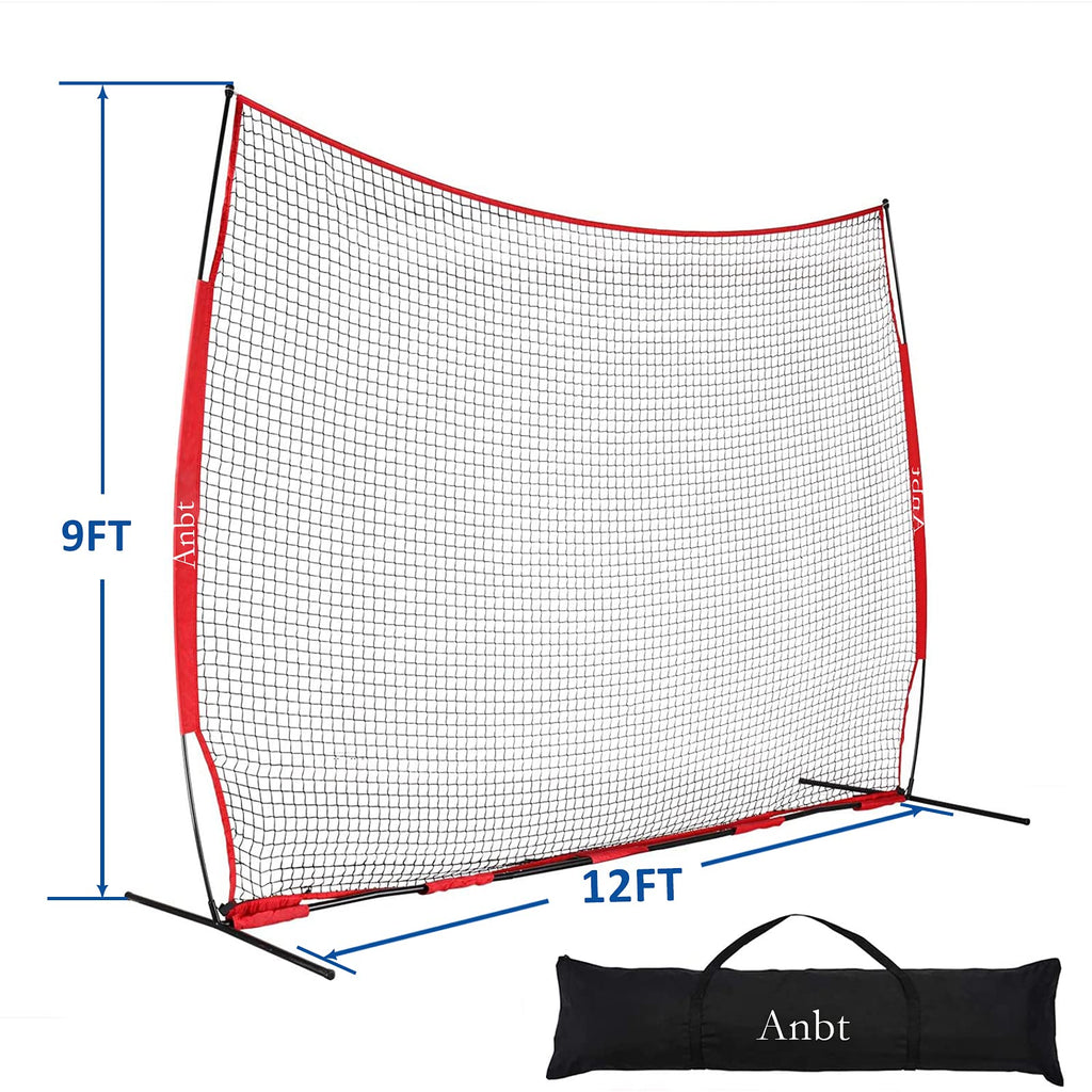 Anbt 12' x 9' Multi-Sport Barrier Practice Net with Carry Bag
