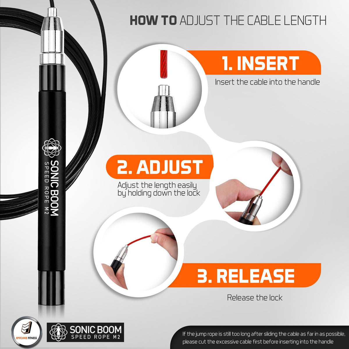 Epitomie Fitness Sonic Boom M2 High-Speed Weighted Jump Rope