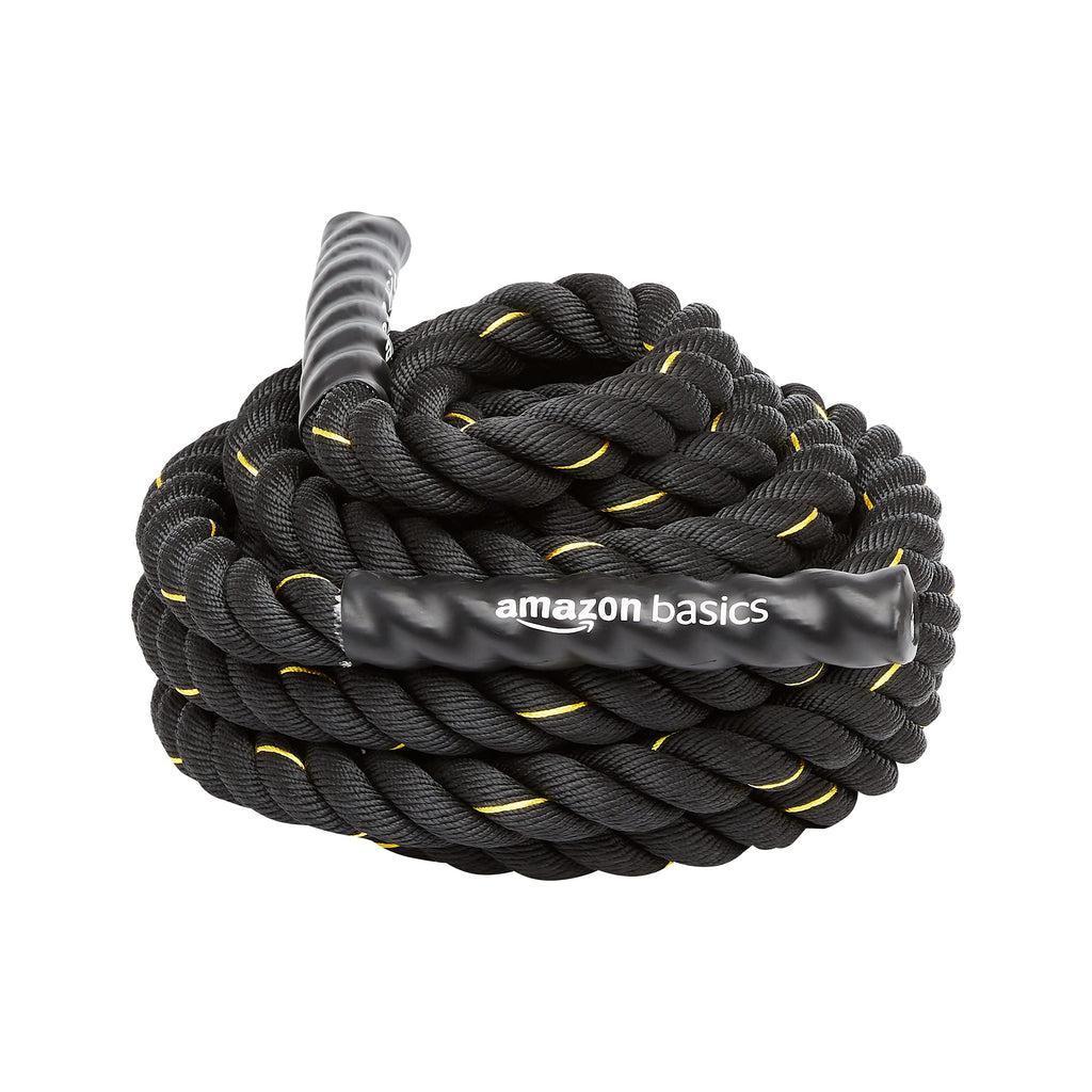 Amazon Basics Battle Rope for Home Gym Strength Training