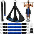 ALongSong Adjustable Pull-Up Assist Bands with Foot Pedal