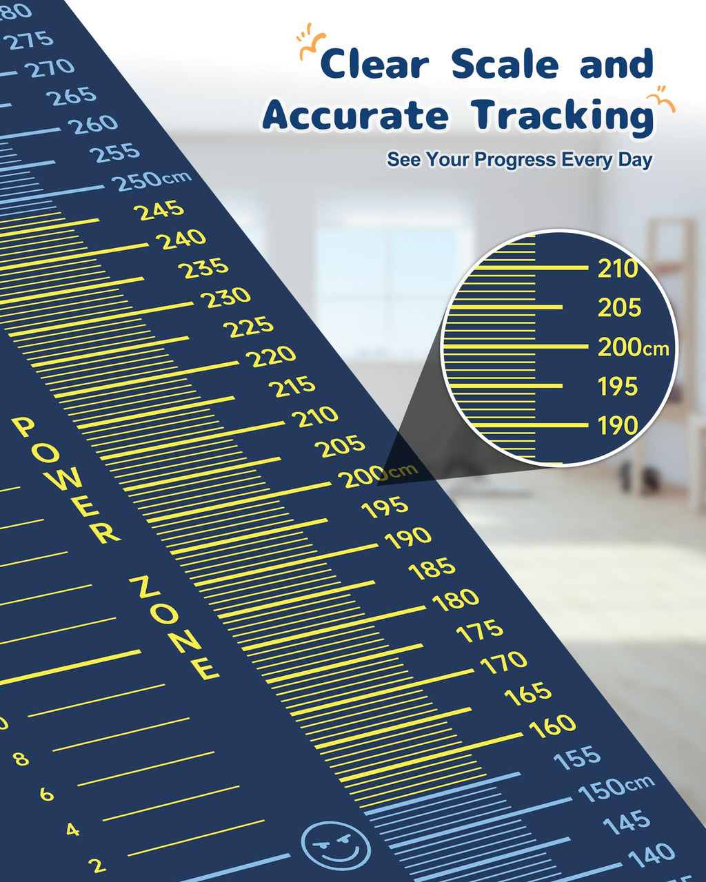 Newzela Broad Jump Training Mat with Feet & CM Markings