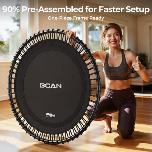 BCAN BT4 Soft Land Pro Rebounder Trampoline with Handle