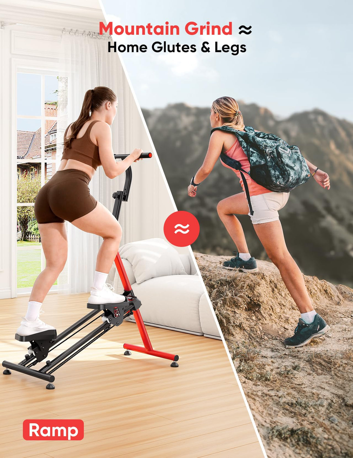YOLEO 3-Mode Adjustable Resistance Folding Stair Stepper