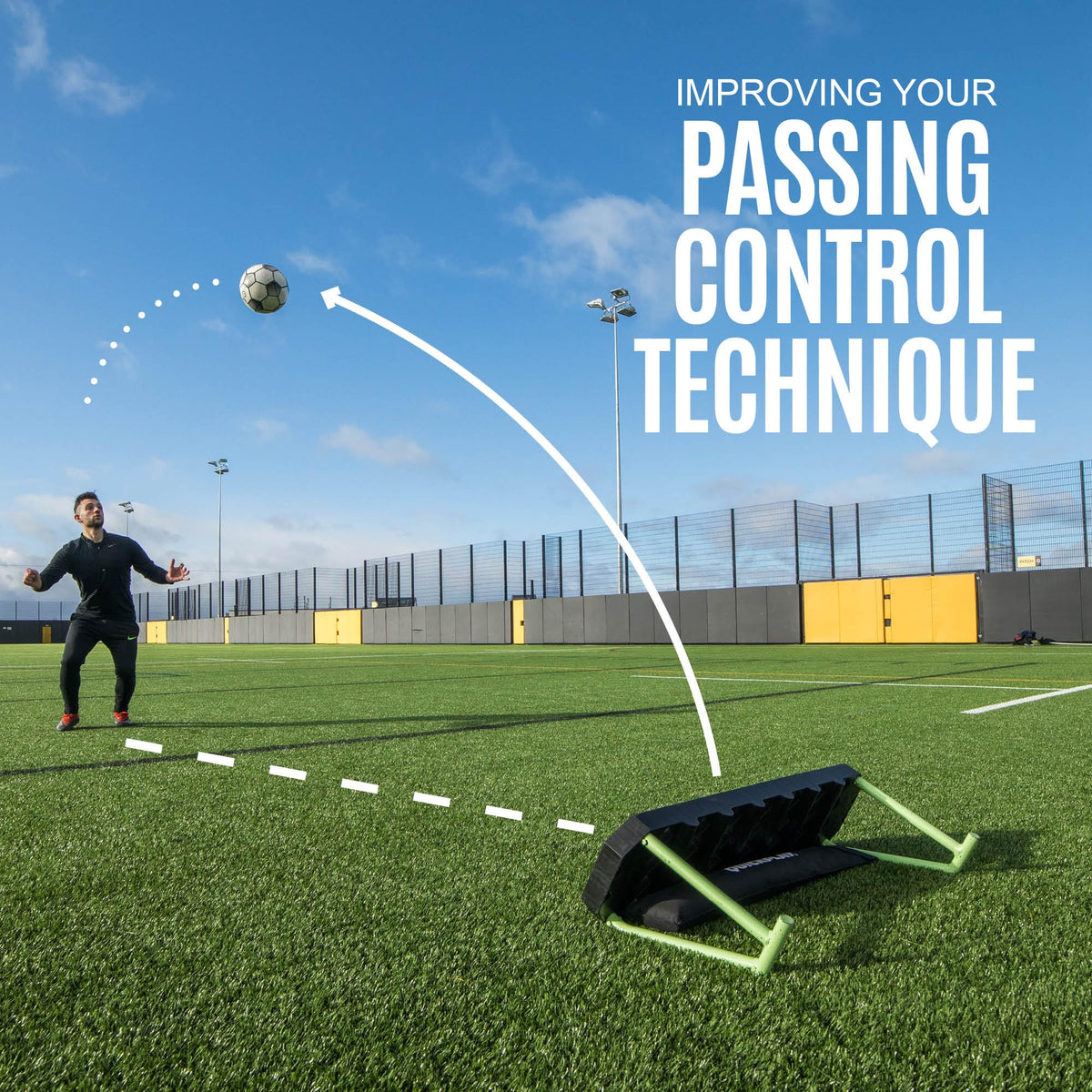 QUICKPLAY 4-in-1 Soccer Rebounder & Passing Trainer