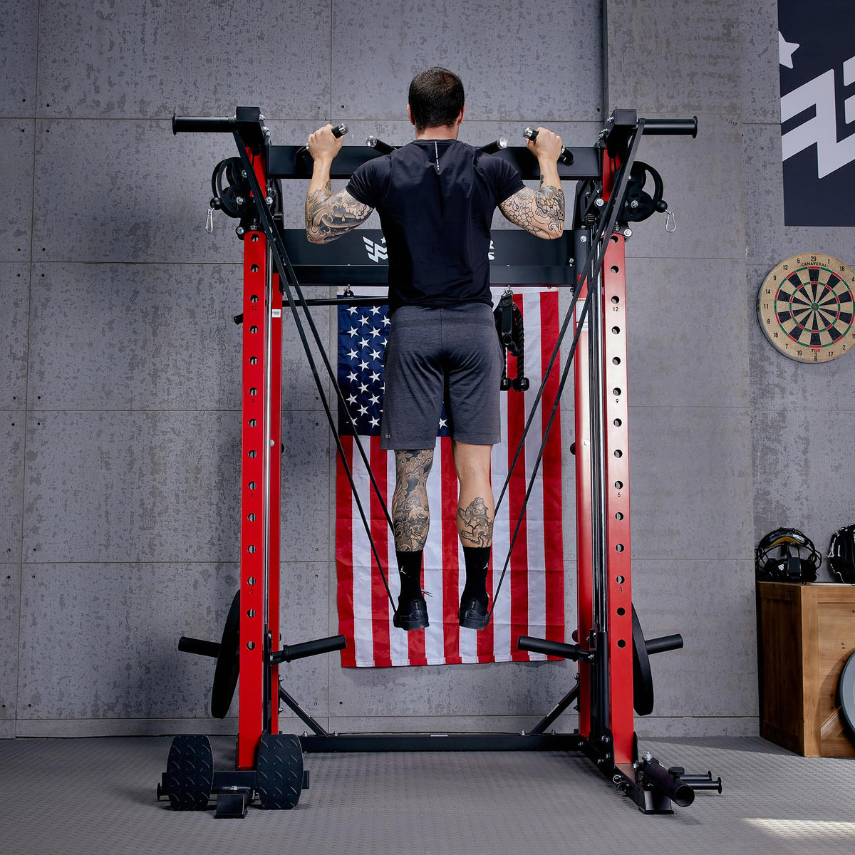MAJOR FITNESS F22 Power Rack with Dual Pulley System