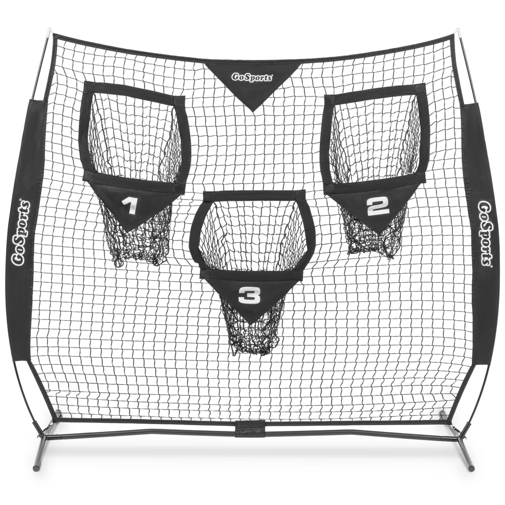 GoSports Football Throwing Practice Net – 6' x 6' or 8' x 8'