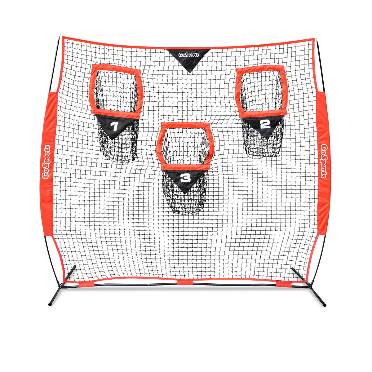 GoSports Football Throwing Practice Net – 6' x 6' or 8' x 8'
