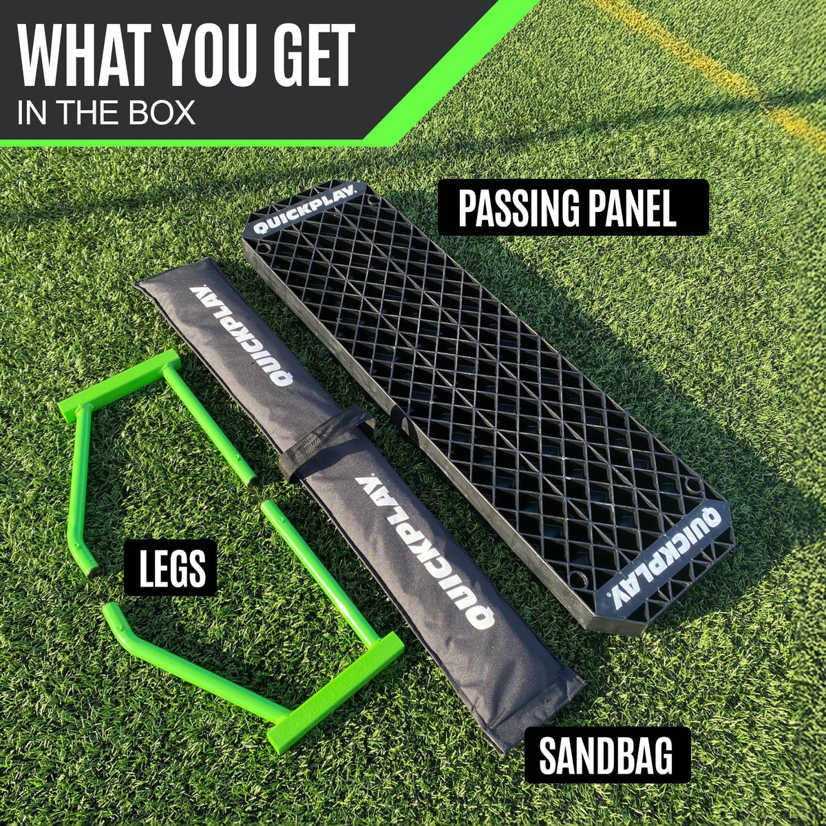 QUICKPLAY 4-in-1 Soccer Rebounder & Passing Trainer