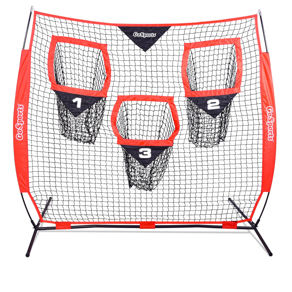 GoSports Football Throwing Practice Net – 6' x 6' or 8' x 8'